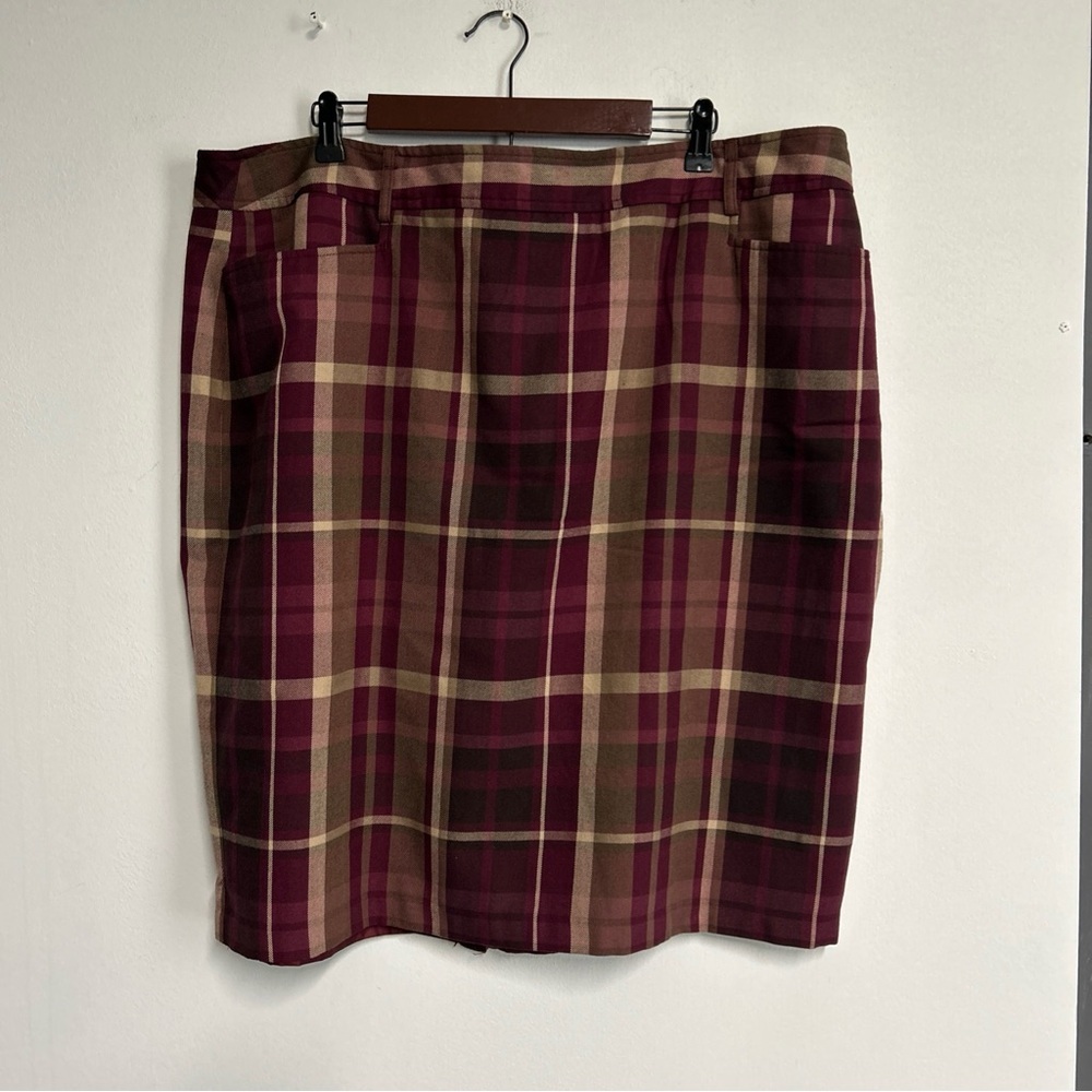 Women’s 20 Plaid Skirt Flat Front Pockets Preppy Academia Gothic‎ Grunge Punk